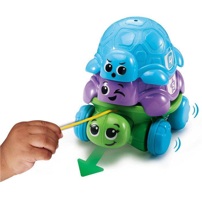 V-Tech Tortue arc-en-ciel à empiler - Jouet éducatif d'éveil avec 5 coquilles numérotées et cordon de traction - Pour enfants à partir de 12 mois V-Tech Tortue arc-en-ciel à empiler - Jouet éducatif d'éveil avec 5 coquilles numérotées et cordon de traction - Pour enfants à partir de 12 mois