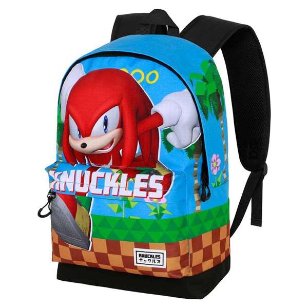 Karactermania Mochila HS FAN 2.2 Knuckles Run - Sac à dos urbain multicolor 31x18x44 cm avec compartiment principal et poches