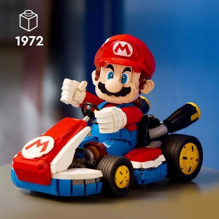 LEGO 72037 Super Mario Kart - Set de Construction Adulte - Mario & Kart Standard - 1972 Pièces
