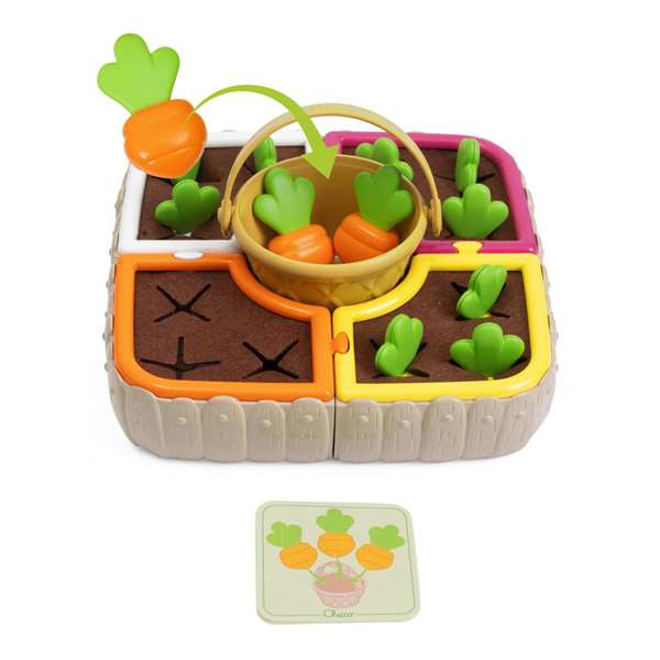 Chicco - Jeu potager de légumes 2 en 1 - 21 pièces - Jouet éducatif pour enfants dès 3 ans