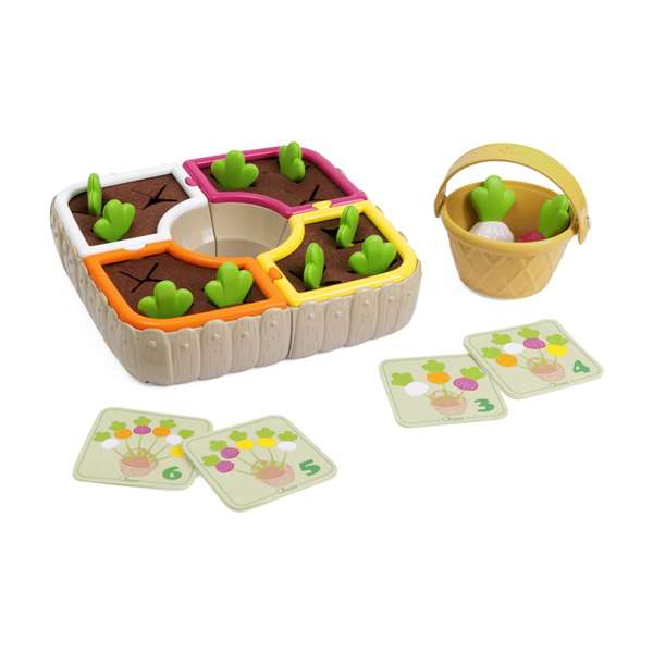 Chicco - Jeu potager de légumes 2 en 1 - 21 pièces - Jouet éducatif pour enfants dès 3 ans