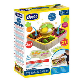 Chicco - Jeu potager de légumes 2 en 1 - 21 pièces - Jouet éducatif pour enfants dès 3 ans