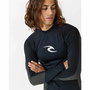 T-Shirt de Bain Rip Curl Waves pf Noir