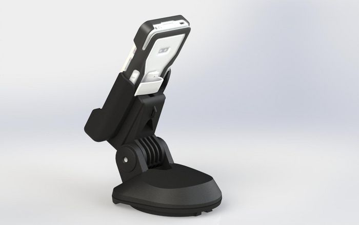 Havis Support mobile pour terminal de paiement A77 en composite Verge - Avec gestion des câbles et installation facile