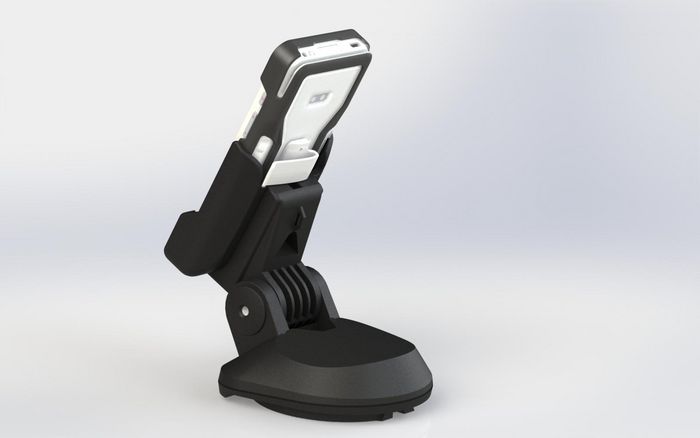 Havis Support mobile pour terminal de paiement A77 en composite Verge - Avec gestion des câbles et installation facile