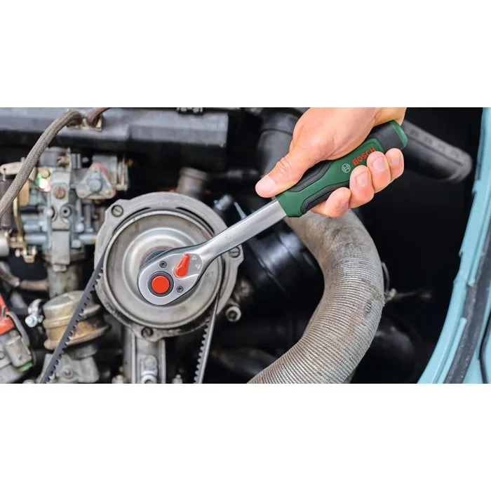 Bosch Set d'outils 134 pièces - Coffret de fixation avec cliquets, clés, embouts et douilles pour bricolage