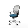 Piqueras y Crespo Chaise de Bureau 1D086G0 Blanc Vert pétrole