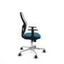Piqueras y Crespo Chaise de Bureau 1D086G0 Blanc Vert pétrole