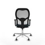 Piqueras y Crespo Chaise de Bureau 1D086G0 Blanc Vert pétrole