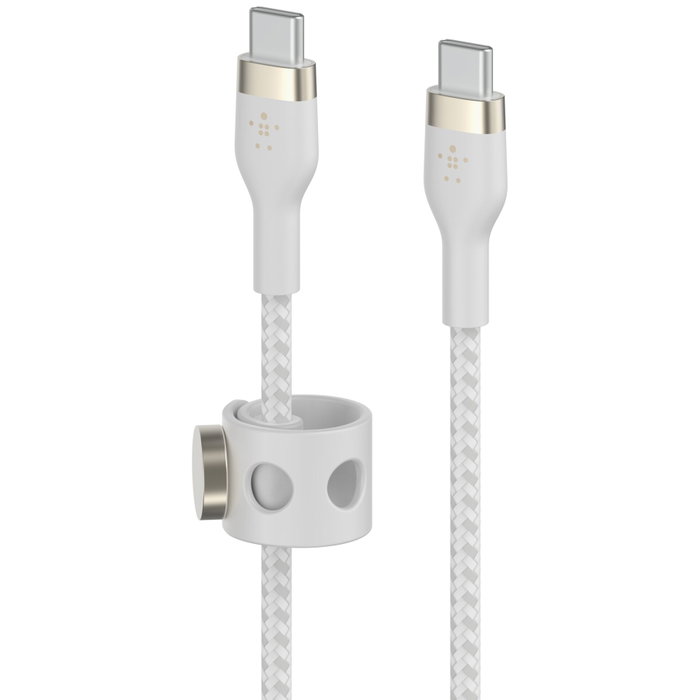 Belkin BOOST CHARGE PRO Flex Câble USB-C vers USB-C 60W, 2m, Blanc Belkin BOOST CHARGE PRO Flex Câble USB-C vers USB-C 60W, 2m, Blanc