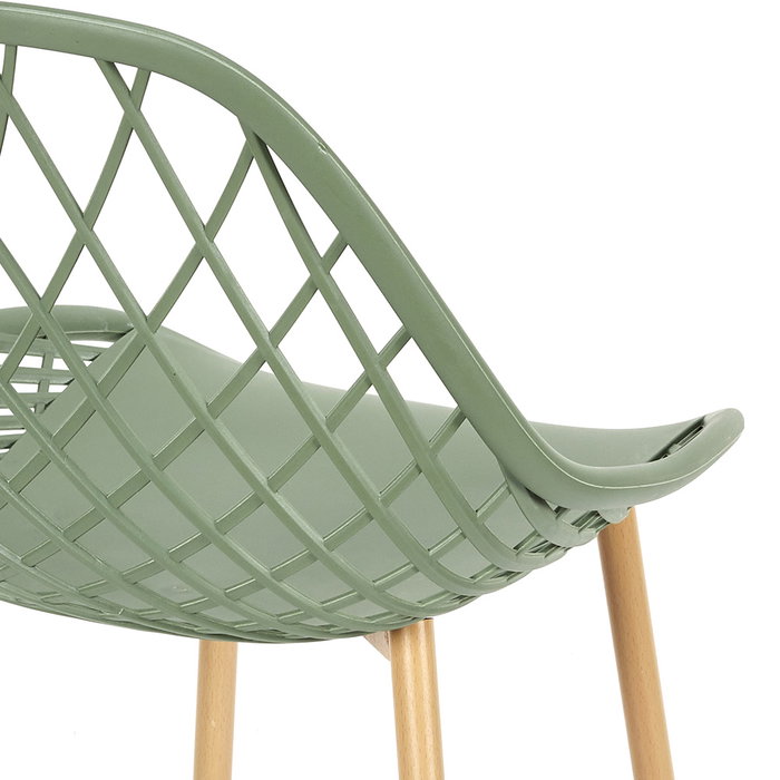 Home Deco Factory Chaise d'extérieur Málaga Verte