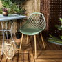 Home Deco Factory Chaise d'extérieur Málaga Verte