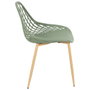 Home Deco Factory Chaise d'extérieur Málaga Verte