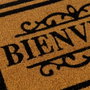 BigBuy Home Paillasson BIENVENUE Marron Noir Fibres de coco
