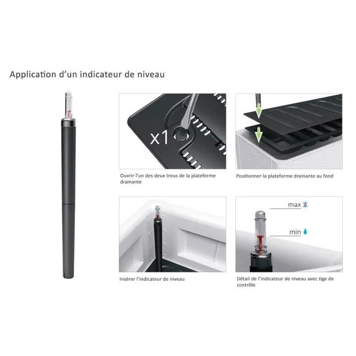 Stefanplast Natural Deluxe - Bac à fleurs rectangulaire avec treillis, imitation rotin, réservoir d'eau 6,5 L - 100 x 43 x H 142 cm - Anthracite Stefanplast Natural Deluxe - Bac à fleurs rectangulaire avec treillis, imitation rotin, réservoir d'eau 6,5 L - 100 x 43 x H 142 cm - Anthracite