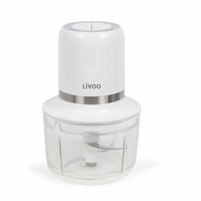Livoo Hachoir électrique sans fil 200 W, 1,2 L, Blanc Livoo Hachoir électrique sans fil 200 W, 1,2 L, Blanc
