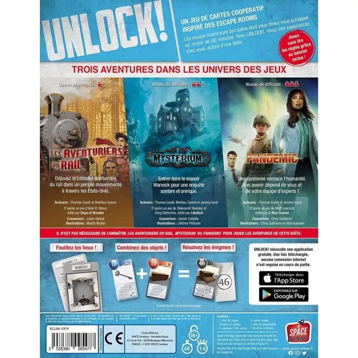 Asmodee Space Cowboys - Unlock! Game Adventures - Escape Game Asmodee Space Cowboys - Unlock! Game Adventures - Escape Game