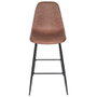 Home Deco Factory Tabouret de bar Marron Amber
