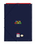 Safta - Classeur format A4 à 3 volets Super Mario "Trick" 26x33,5x2,5 cm - Produit en espagnol