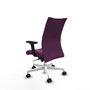 Piqueras Y Crespo Albacete Confidente Chaise de Bureau Violette avec Mécanisme Synchrone