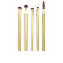 Ecotools Lot Éclaircissant Métaux Précieux - Set de 5 pinceaux pour les yeux, vegan et cruelty-free