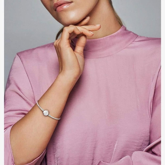 Bracelet Femme Pandora SPARKLING CROWN O SNAKE CHAIN - SIZE 20 20 cm