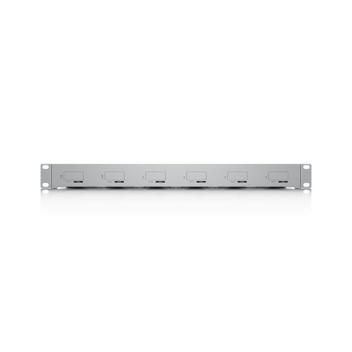 Ubiquiti AI Port Rack Mount 1U - Support de montage en rack en acier SGCC et polycarbonate pour 6 AI Ports