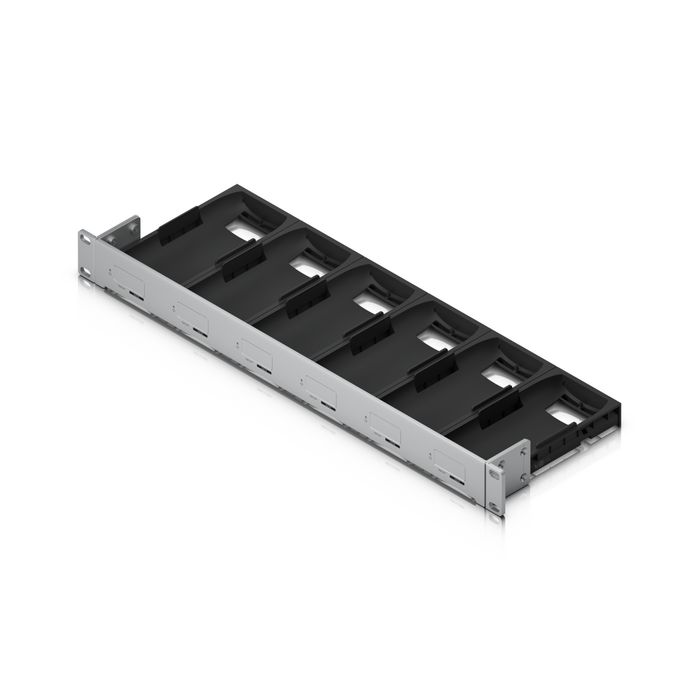 Ubiquiti AI Port Rack Mount 1U - Support de montage en rack en acier SGCC et polycarbonate pour 6 AI Ports