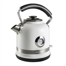 Ariete 2854/01 Bouilloire électrique Moderna 1,7 L blanche - Inox, base 360°, arrêt auto, thermomètre