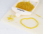 Innspiro Rocaille de verre ronde aurora boreale jaune 2,3mm 500g