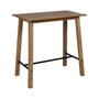 BigBuy Home Table Noir Naturel 110 x 60 x 110 cm