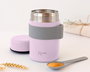 KioKids Termo Papillero Thermos Bébé Lavande avec Cuillère Inclus, Acier Inoxydable 304, Capacité 500 ml - Little Sauvages