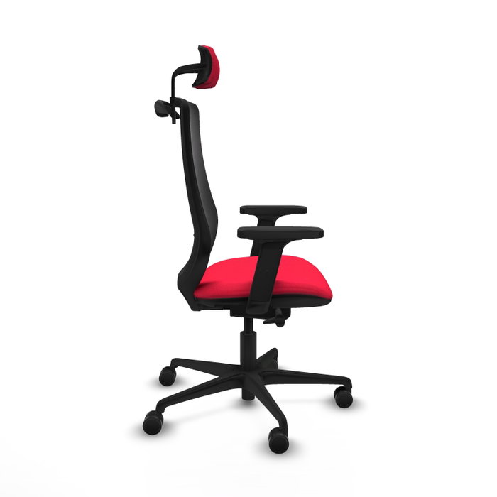 Piqueras y Crespo Chaise de Bureau Mardos avec mécanisme Sincro/Traslack, Rouge et Noir Piqueras y Crespo Chaise de Bureau Mardos avec mécanisme Sincro/Traslack, Rouge et Noir