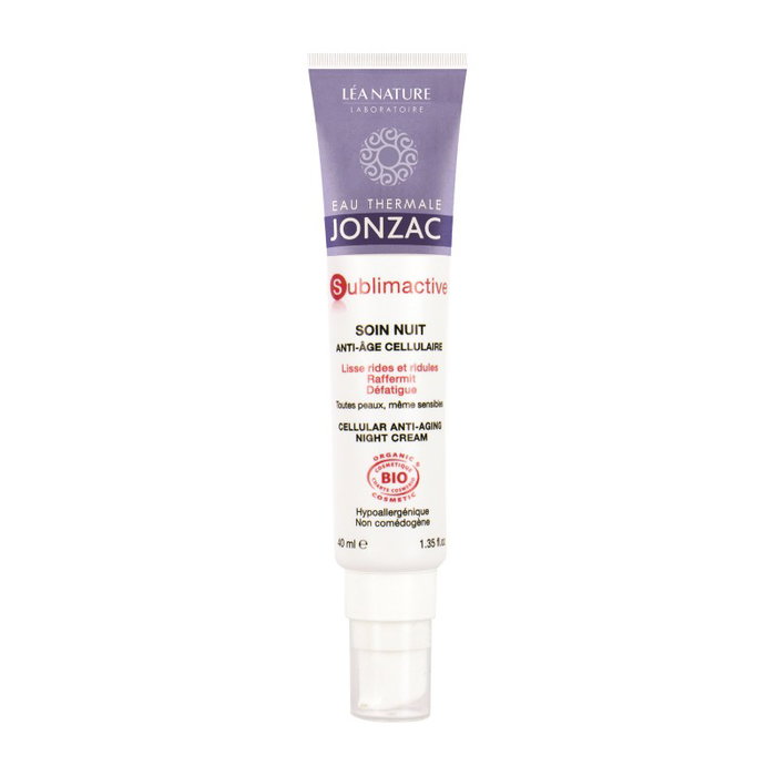 JONZAC ECO-BIO SUBLIMACTIVE crème de nuit anti-âge 40ml BIO JONZAC ECO-BIO SUBLIMACTIVE crème de nuit anti-âge 40ml BIO