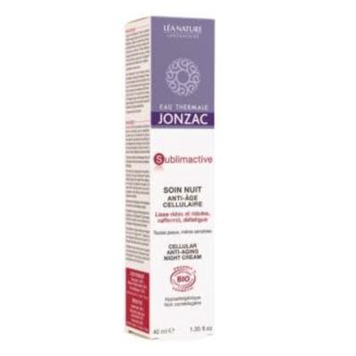 JONZAC ECO-BIO SUBLIMACTIVE crème de nuit anti-âge 40ml BIO JONZAC ECO-BIO SUBLIMACTIVE crème de nuit anti-âge 40ml BIO