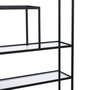 Étagère Noir Verre Fer 70 x 23 x 161 cm