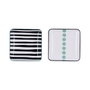 Bidasoa Plateau apéritif Zigzag Multicouleur Céramique Carré 15 x 15 cm (Lot de 2)</div>