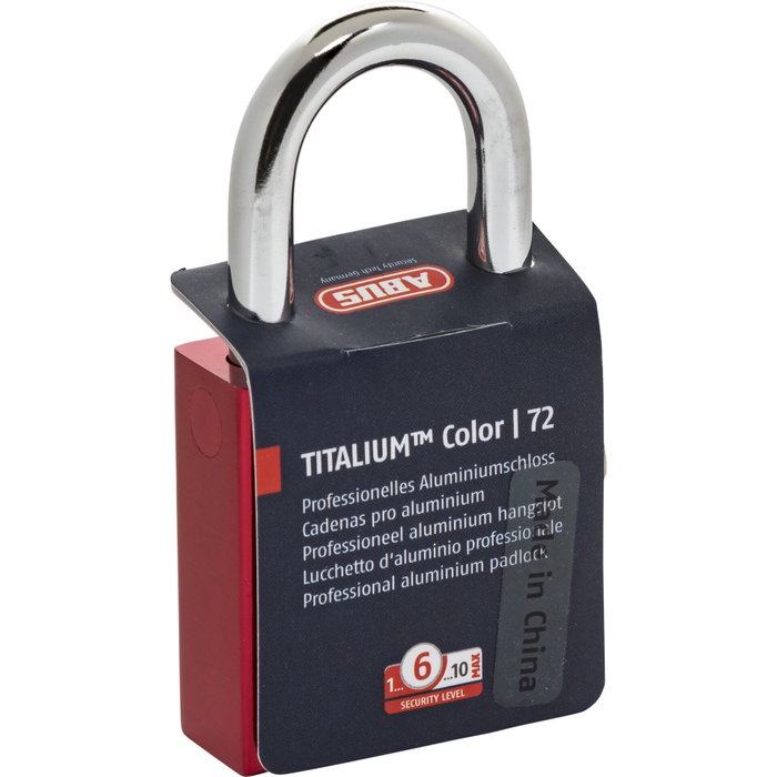 Abus LoveLock 4 72/40 SL 6 Rouge/Argent Abus LoveLock 4 72/40 SL 6 Rouge/Argent