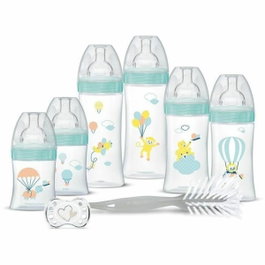 Dodie Kit Naissance - 6 Biberons Anti-Colique, 1 Sucette et 1 Goupillon - Vert