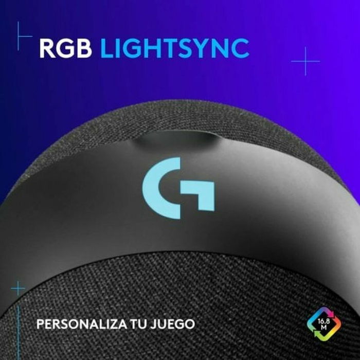 Logitech Microphone USB Yeti avec éclairage RGB Orb Lightsync Noir - Réf. 988-000551