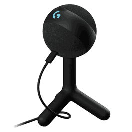 Logitech Microphone USB Yeti avec éclairage RGB Orb Lightsync Noir - Réf. 988-000551