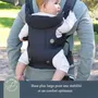 Dreambaby Journey - Porte-bébé réglable 3-en-1 Noir, pour nouveau-né et enfant jusqu'à 15 kg, 3 positions de portage ergonomique pour confort et sécurité