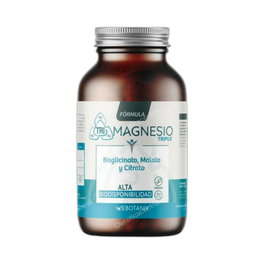 WEBOTANIX Tri Magnesio Triple Formula 60 Cap. - Complément alimentaire magnésium