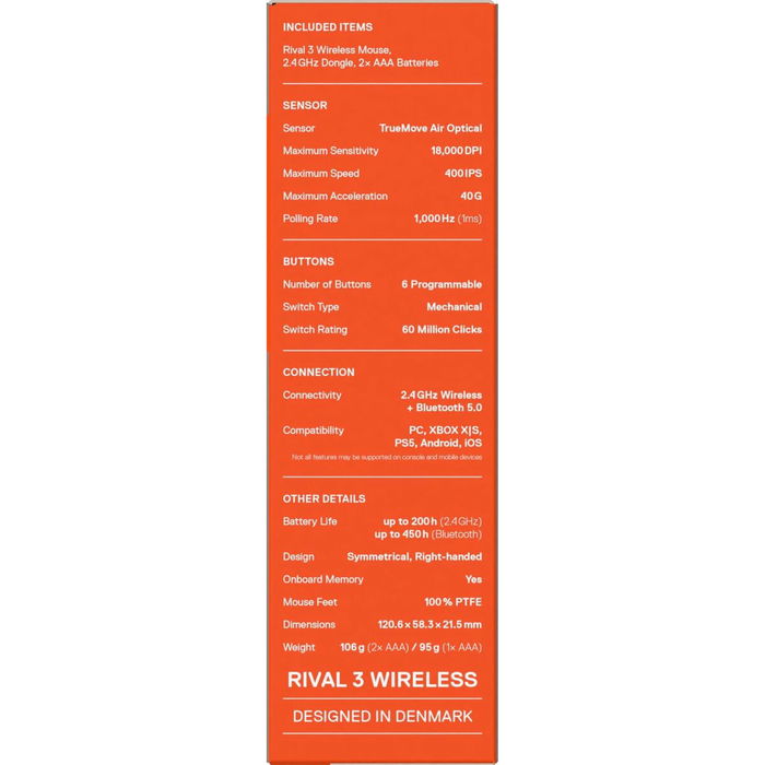 Souris SteelSeries 62523 Noir