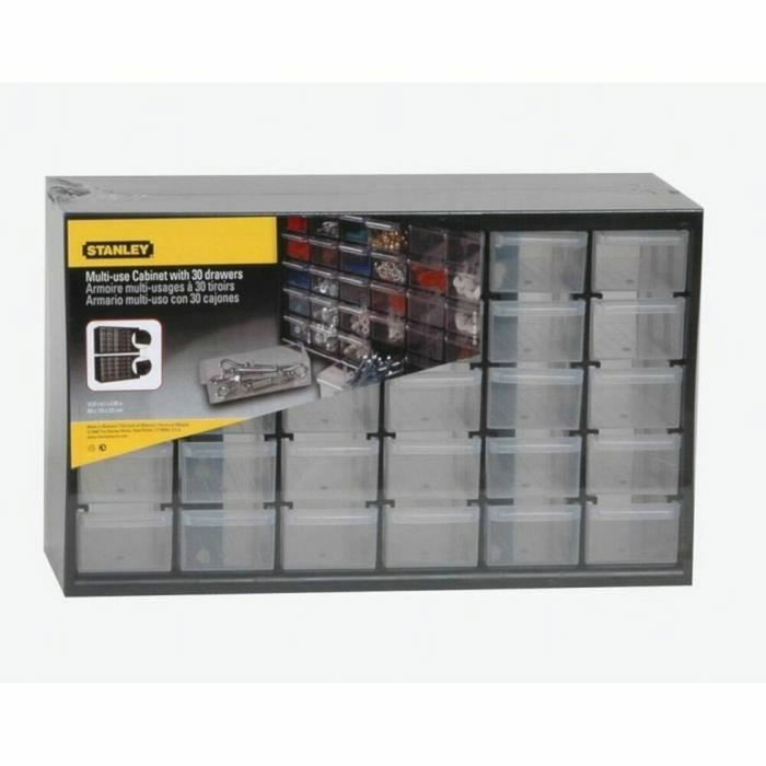 Stanley Casier de rangement 1-93-980 Noir et Gris