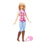 Barbie Poupée Malibu Cavalière Aventure Équestre HXJ38 Jeux d'Imagination pour Enfants