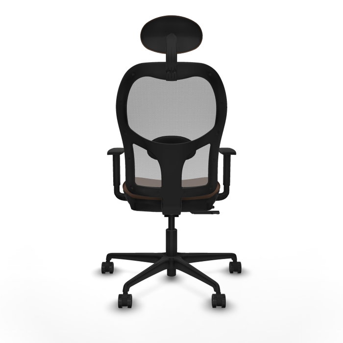 Piqueras y Crespo Chaise de Bureau Jorquera Brun foncé et Gris