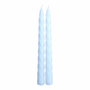 Magic Lights Lot de 2 chandelles décoratives blanches Ø 2 x 24 cm