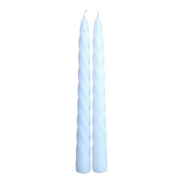 Magic Lights Pack de 2 bougies décoratives blanches Ø2 x 24 cm