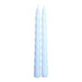 Magic Lights Pack de 2 bougies décoratives blanches Ø2 x 24 cm